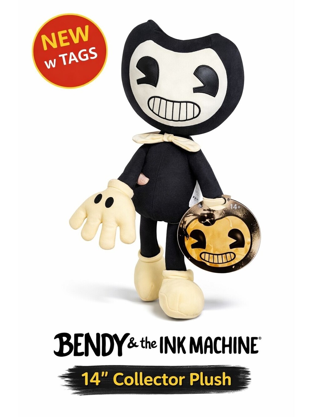 Bendy Plush Doll Jakks Pacific 14” Bendy and the Ink Machine Collector Plush NEW